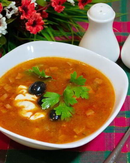 Рецепт солянки сборной мясной