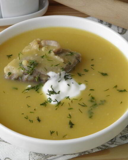Рецепт горохового супа-пюре с мясом