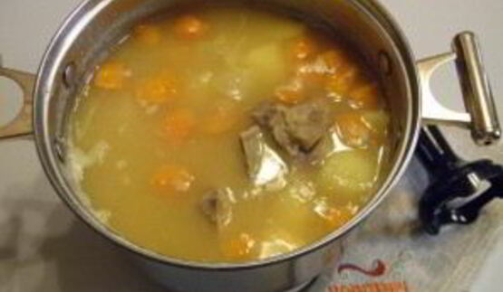 гороховый суп-пюре с мясом