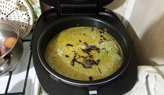 гороховый суп пюре в мультиварке с базиликом и без мяса