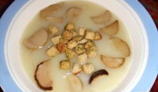 грибной суп-пюре из белых грибов