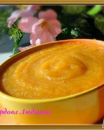 Рецепт морковного супа-пюре