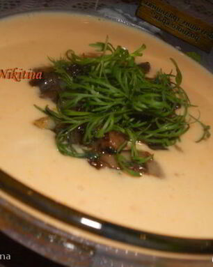 Овощной суп-пюре с грибами