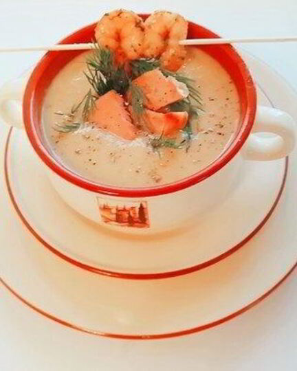 Рецепт овощного супа-пюре с тунцом