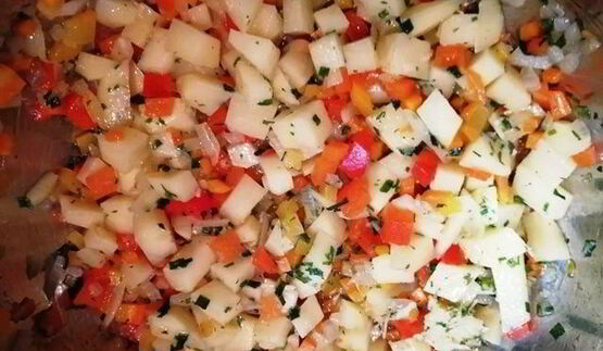 овощной суп-пюре с тунцом