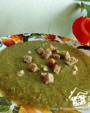 Постный суп-пюре с черносливом и чесноком без масла