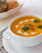 Пряный суп-пюре из тыквы