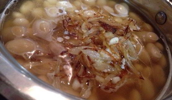 суп-пюре из белой фасоли