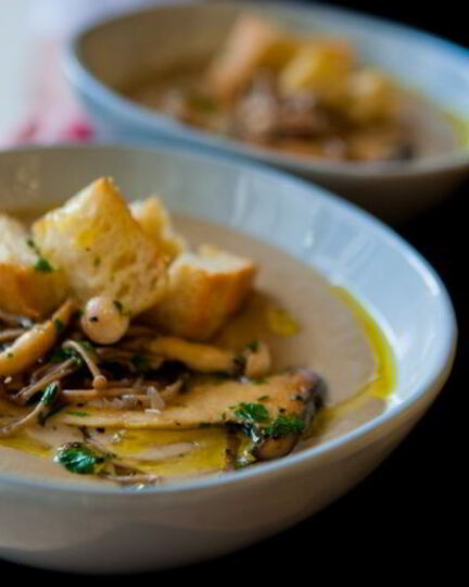 Рецепт супа-пюре из белых сушеных грибов