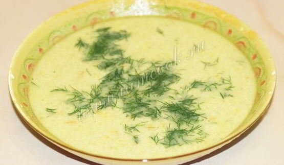 суп пюре из брокколи и сливками