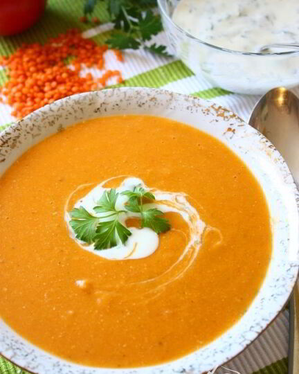 Рецепт супа-пюре из чечевицы