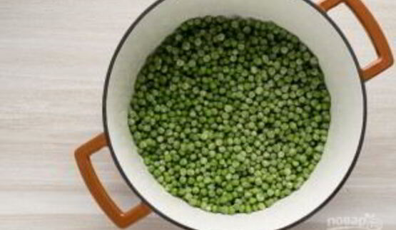 суп-пюре из горошка и нута