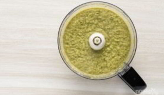 суп-пюре из горошка и нута