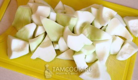 суп-пюре из грибов и патиссонов