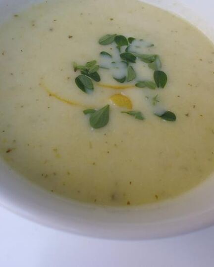 Рецепт супа-пюре из кабачков с лимонным ароматом