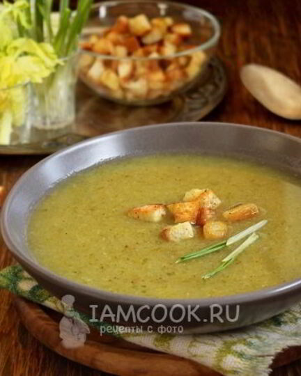 Рецепт супа-пюре из сельдерея с капустой