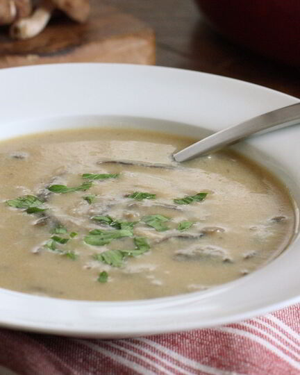 Рецепт супа-пюре из шампиньонов