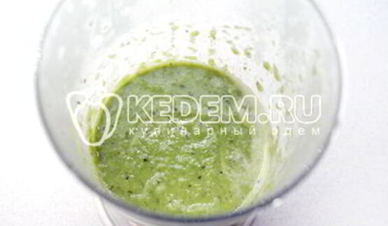 суп-пюре из стручковой фасоли с рыбой