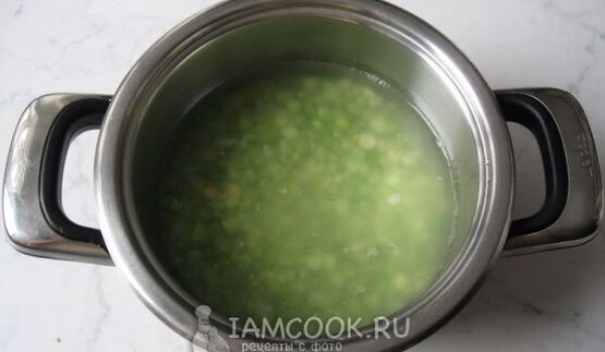 суп-пюре из сухого зеленого гороха