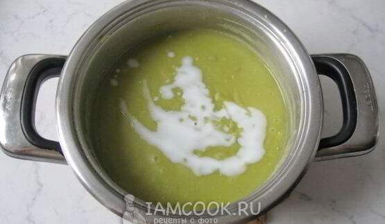 суп-пюре из сухого зеленого гороха