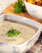 Суп-пюре из свежих грибов