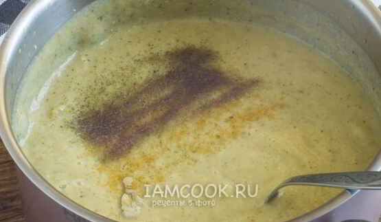 суп-пюре из цветной капусты и кабачков