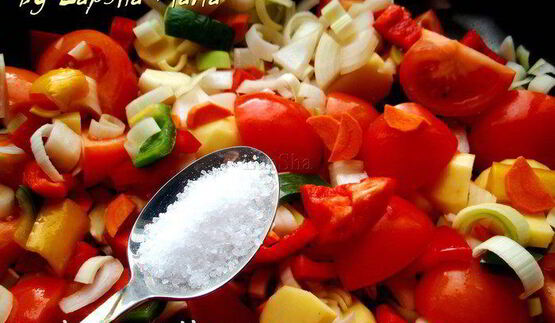 суп-пюре из запеченных овощей