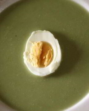 Суп-пюре из зеленого лука