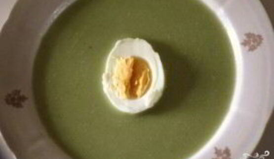 суп-пюре из зеленого лука