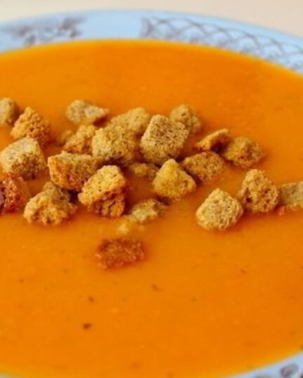 Рецепт томатна-тыквенного суп-пюре