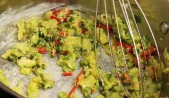 томатный суп-пюре с креветками