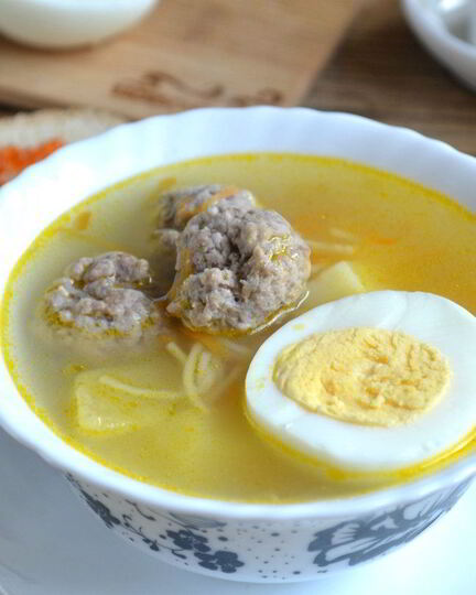 Рецепт супа с фрикадельками и яйцом
