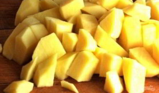 суп с колбасками