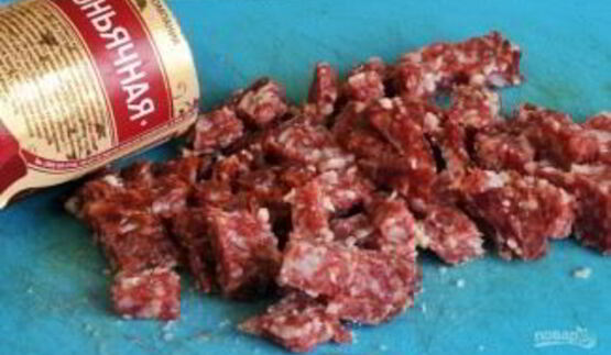 суп с колбасками