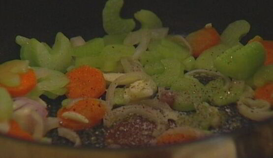 суп с миндалем и стручковой фасолью