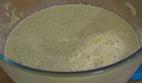 суп с миндалем и стручковой фасолью