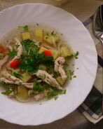 Суп с рисовой лапшой