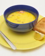 Легкий сырно-креветочный суп