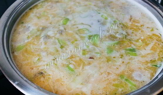 немецкий сырный суп k sesuppe