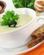 Сырный картофельный суп с шампиньонами