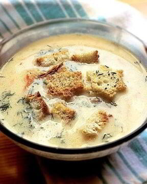 Сырный суп по-французски с курицей