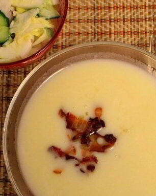 Сырный суп с беконом