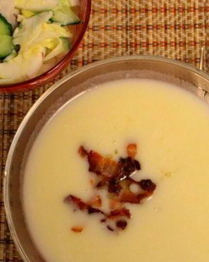 Рецепт сырного супа с беконом