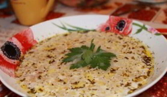 сырный суп с ребрышками