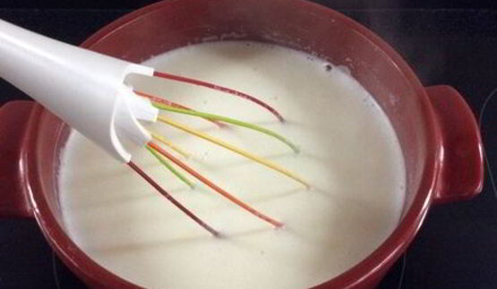 сырный суп с семгой и креветками