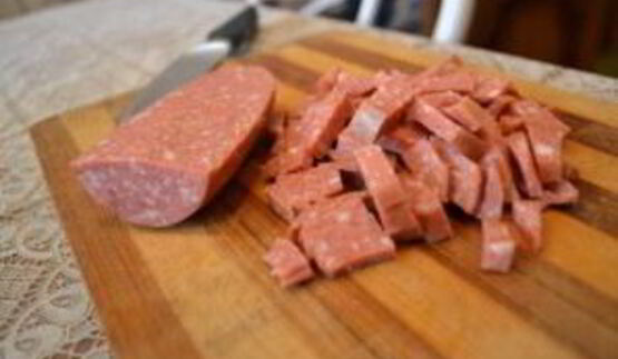 сырный суп с сосисками