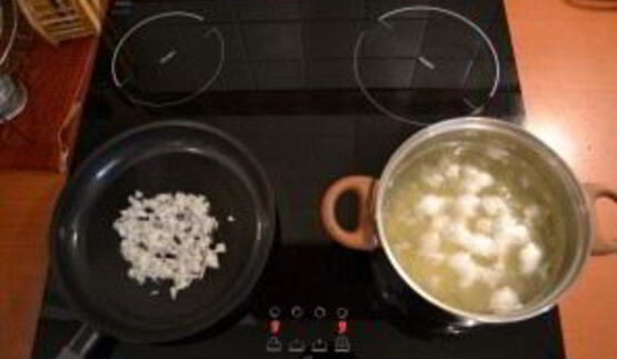 сырный суп с сосисками