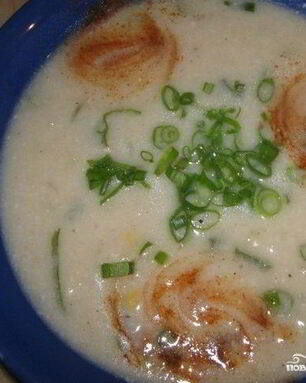 Сырный суп с цветной капустой