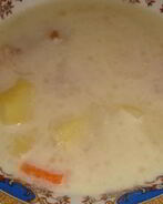 Сырный суп со свининой в мультиварке