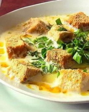 Сырный супчик с картофелем и морковью